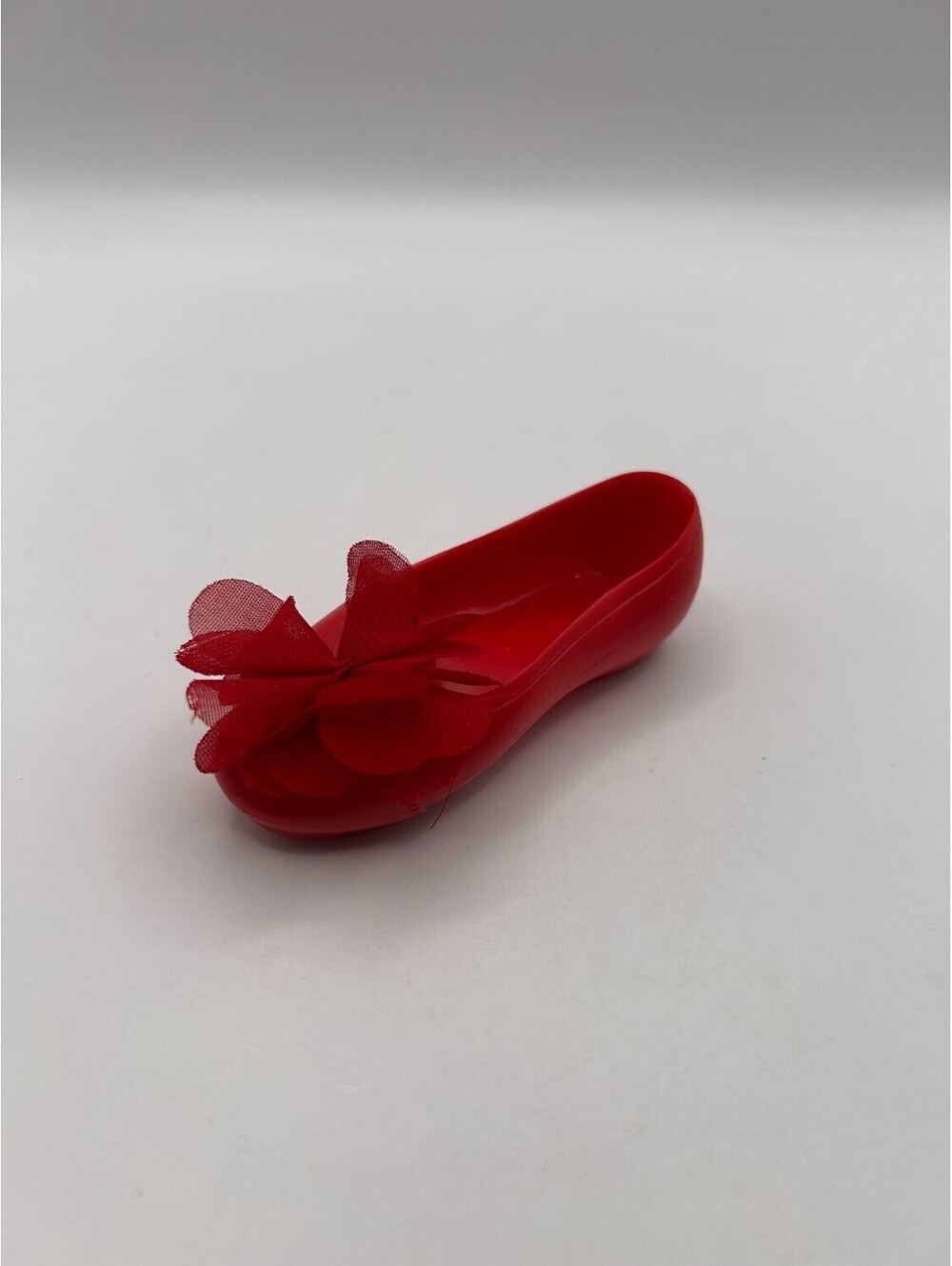 Journey Girls Geoffrey LLC Red Ballet Flat Single Rosette Doll Shoe jg Marked